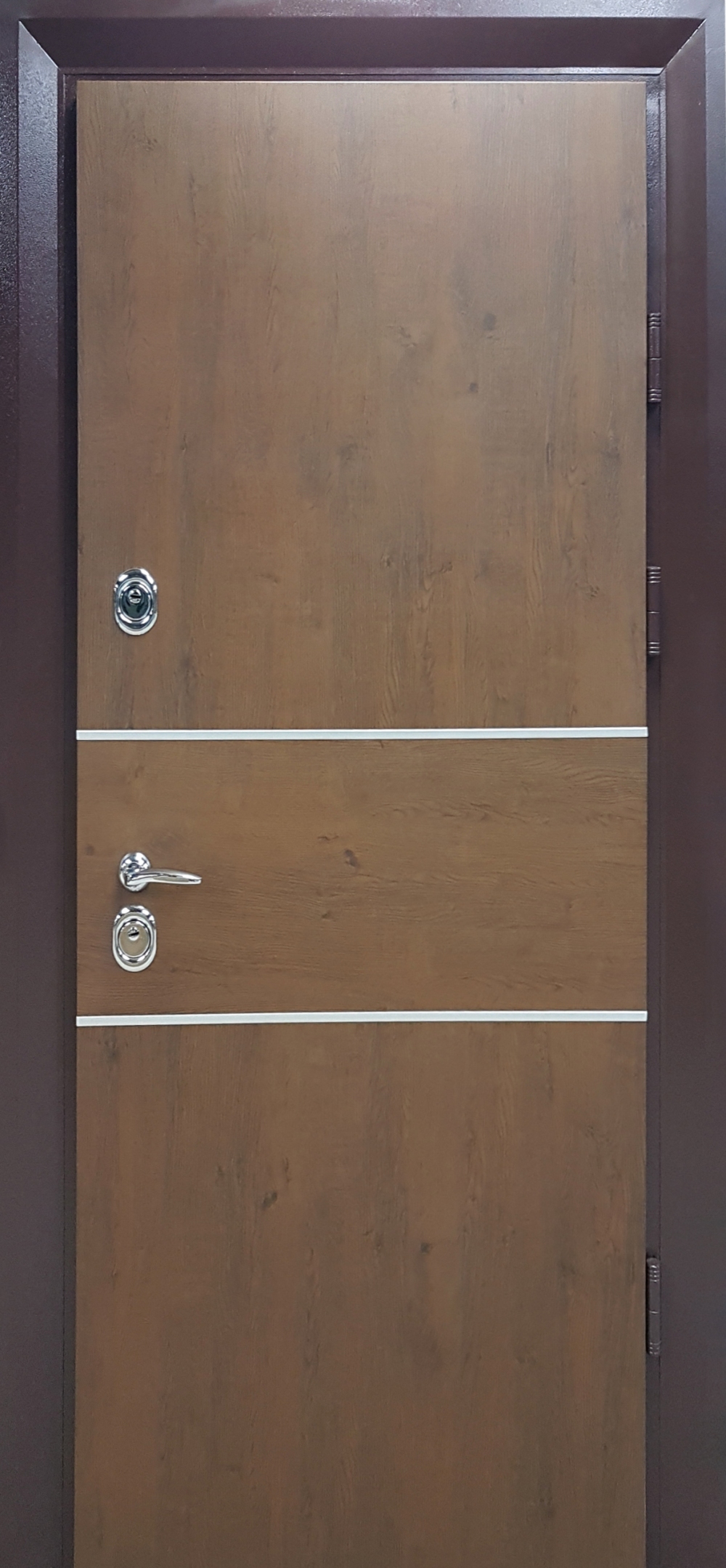 Двері вхідні Булат Модель House 3 дуб бронза - 20817