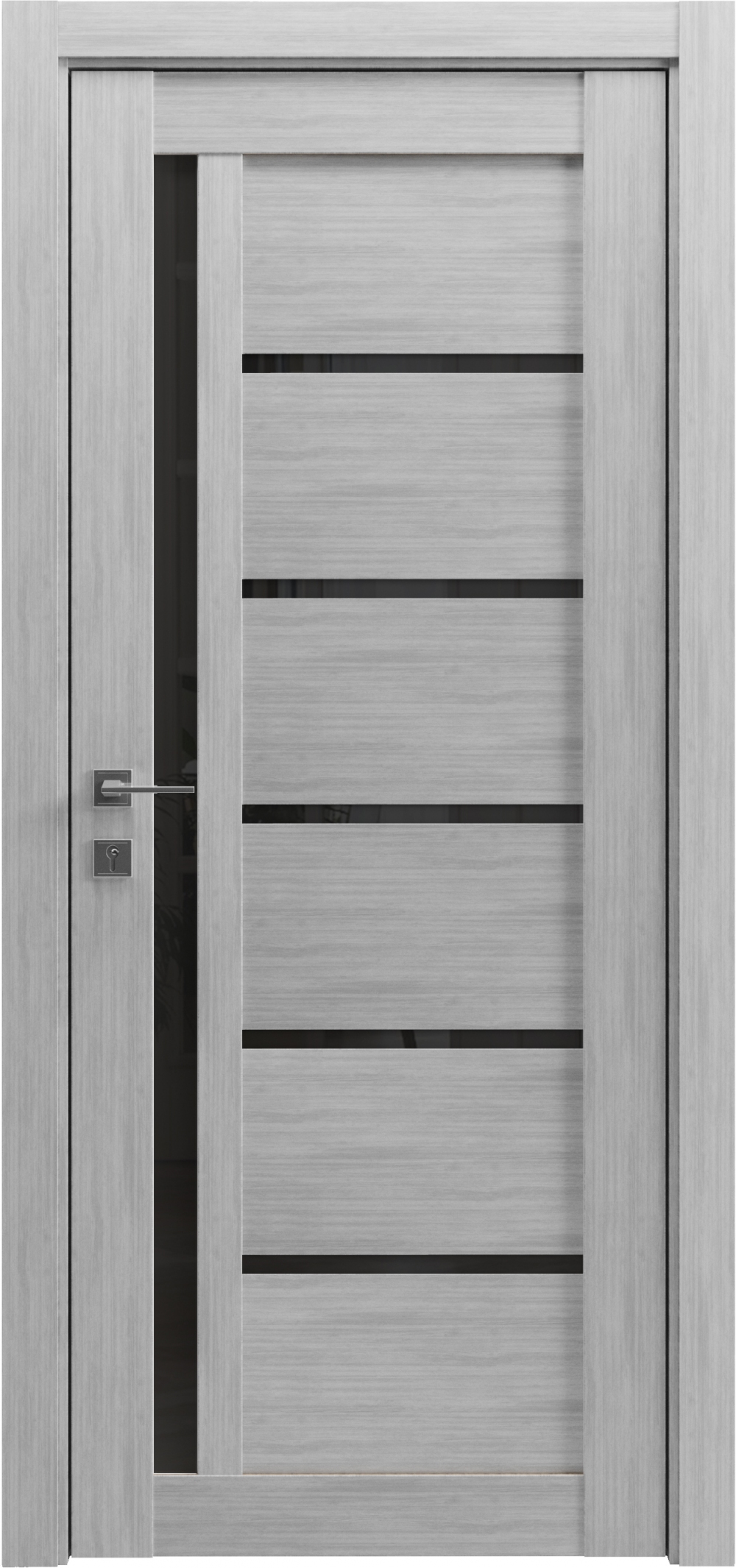 Міжкімнатні двері Гранд Lux-6 Дрімвуд сірий black - 23193