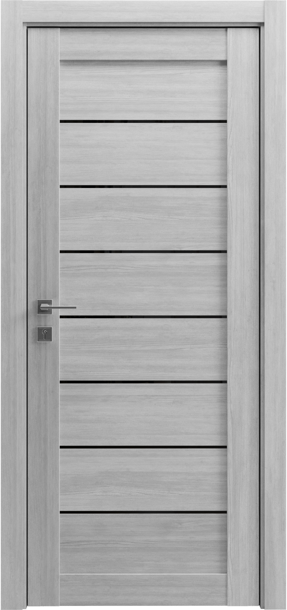 Міжкімнатні двері Гранд Lux-2 Дрімвуд сірий black - 23202