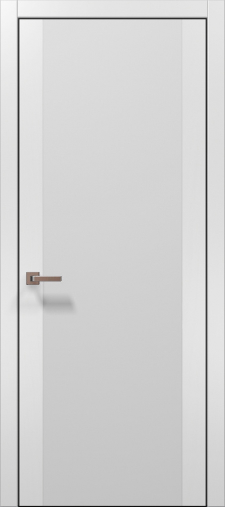 Дверне полотно Папа Карло  Plato 14 ясен білий 