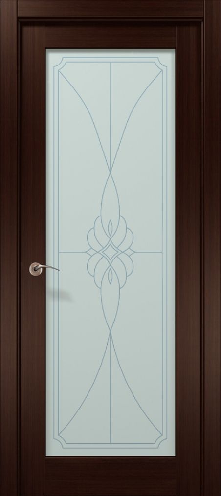 Дверне полотно Папа-Карло CP-509 Бевелс Венге 14L