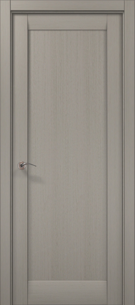 Дверне полотно Папа Карло Millenium ML-00F  пекан світло сірий 