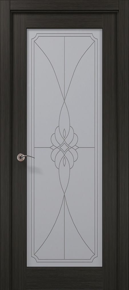 Дверне полотно Папа-Карло CP-509 Бевелс  Дуб сірий