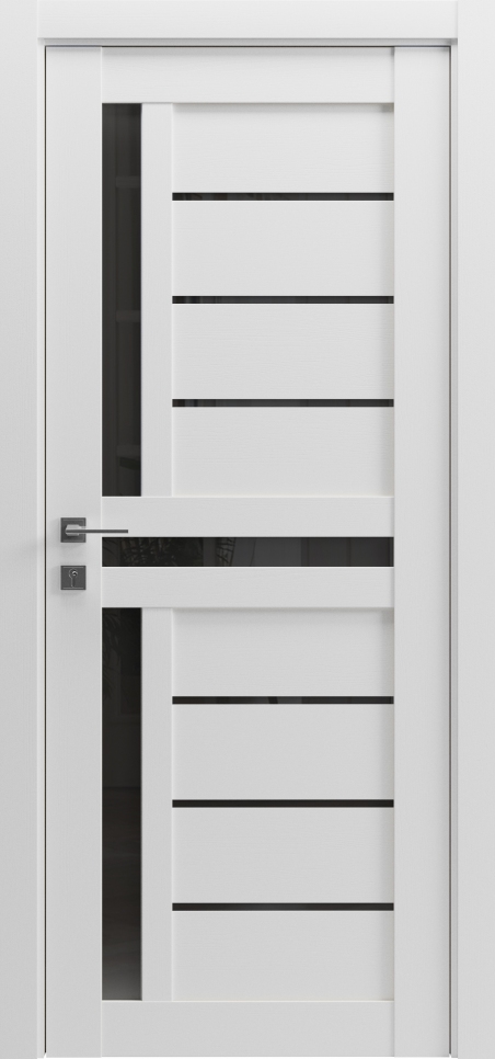 Дверне полотно  Гранд Lux-8 Клен білий black