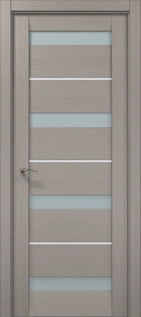 Дверне полотно Папа  Карло Millenium  ML43AL  пекан світло сірий 