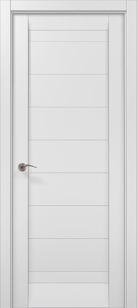 Дверне полотно Папа Карло Millenium ML-04с білий матовий