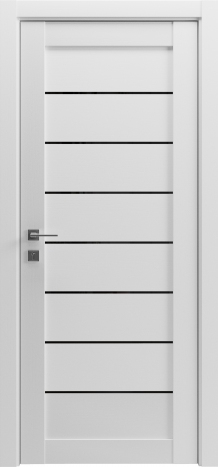 Міжкімнатні двері Гранд Lux-2 Клен білий black