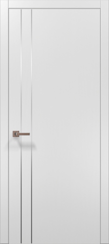 Дверное полотно  Папа Карло Art Deco ART-05 стекло сатин RAL 9003