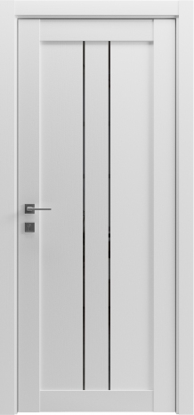 Дверне полотно Гранд Lux-1Клен білий black