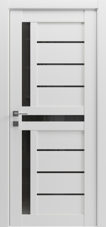 Міжкімнатні двері Гранд Lux-8 Клен білий black