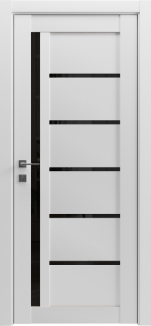 Дверное полотно   Гранд Lux-6 Клен белый black